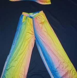 Ladies multi-colored swimsuit cover-up